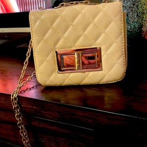 Chain link satchel mini purse